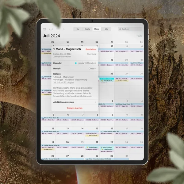 iPad ZeitBegleiter digital Kalender aufgeklappt